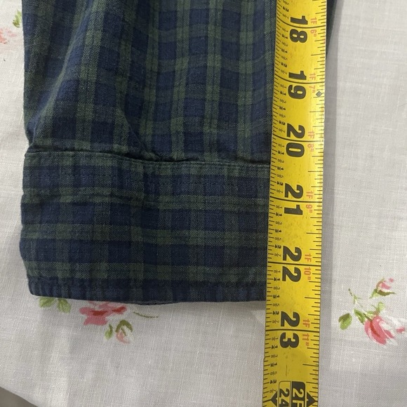 Sedgefield Button Down Long Sleeve Flannel Fall Green And Blue Size XL - Picture 8 of 8